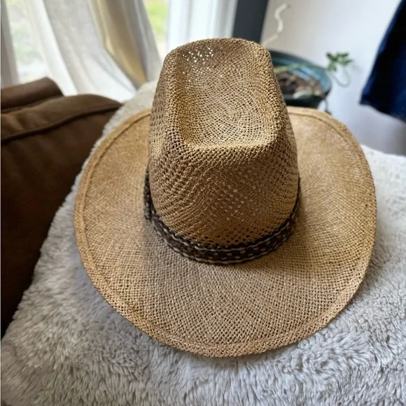 VINTAGE ARTEL | Cowboy hat with pedigree open weave | size 7 1/4 - Picture 6 of 9